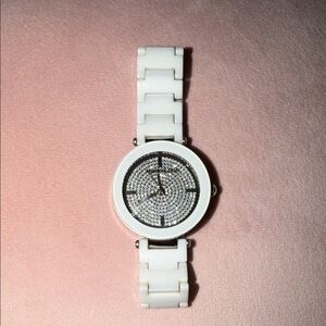 Anne Klein White Crystal Smartwatch